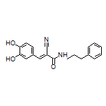 (E)-2-Cyano-3-(3,4-dihydroxyphenyl)-N-(3-phenylpropyl)acrylamide