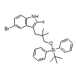 5-Bromo-3-[3-[(tert-butyldiphenylsilyl)oxy]-2,2-dimethylpropyl]-2-iodo-1H-indole