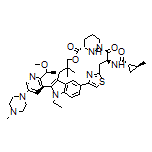 (1S,2S)-N-[(2R,14S,18S)-1-乙基-18,19,20,21-四氢-2-[2-[(1S)-1-甲氧基乙基]-5-(4-甲基-1-哌嗪基)-3-吡啶基]-25,25-二甲基-15,22-二氧代-17H-5,3-([4,2]-endo-噻唑丙烷并[1,3]-内向-2-哒嗪基甲氧基丙烷)-1H-吲哚-14-基]-2-甲基环丙烷甲酰胺