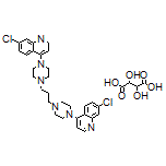 1,3-Bis[4-(7-chloro-4-quinolyl)-1-piperazinyl]propane Tartarate
