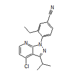 4-(4-Chloro-3-isopropyl-1H-pyrazolo[3,4-b]pyridin-1-yl)-3-ethylbenzonitrile