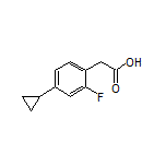 4-Cyclopropyl-2-fluorophenylacetic Acid