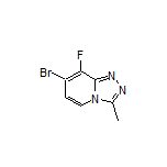 7-Bromo-8-fluoro-3-methyl-[1,2,4]triazolo[4,3-a]pyridine