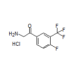 2-Amino-1-[4-fluoro-3-(trifluoromethyl)phenyl]ethanone Hydrochloride