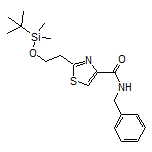 N-Benzyl-2-[2-[(tert-butyldimethylsilyl)oxy]ethyl]thiazole-4-carboxamide