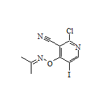 2-Chloro-5-iodo-4-[(propan-2-ylideneamino)oxy]nicotinonitrile