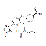 (1S,3S)-3-[[2-Methyl-6-[1-methyl-5-[[[methyl(propyl)carbamoyl]oxy]methyl]-1H-1,2,3-triazol-4-yl]-3-pyridyl]oxy]cyclohexanecarboxylic Acid