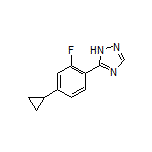 5-(4-Cyclopropyl-2-fluorophenyl)-1H-1,2,4-triazole