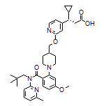 (S)-3-Cyclopropyl-3-[2-[[1-[5-methoxy-2-[(6-methyl-2-pyridyl)(neopentyl)carbamoyl]phenyl]-4-piperidyl]methoxy]-4-pyridyl]propanoic Acid