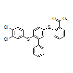 Methyl 2-[[6-[(3,4-Dichlorophenyl)thio]-3-biphenylyl]thio]benzoate