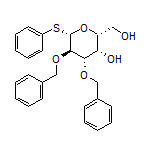(2R,3S,4S,5R,6S)-4,5-Bis(benzyloxy)-2-(hydroxymethyl)-6-(phenylthio)tetrahydro-2H-pyran-3-ol