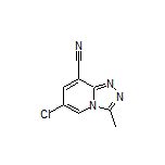 6-Chloro-3-methyl-[1,2,4]triazolo[4,3-a]pyridine-8-carbonitrile
