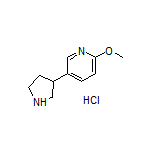 2-Methoxy-5-(3-pyrrolidinyl)pyridine Hydrochloride
