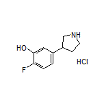 2-Fluoro-5-(3-pyrrolidinyl)phenol Hydrochloride