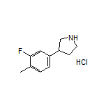 3-(3-Fluoro-4-methylphenyl)pyrrolidine Hydrochloride