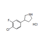 3-(4-Chloro-3-fluorophenyl)pyrrolidine Hydrochloride