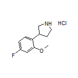 3-(4-Fluoro-2-methoxyphenyl)pyrrolidine Hydrochloride