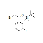 [2-Bromo-1-(3-fluorophenyl)ethoxy](tert-butyl)dimethylsilane