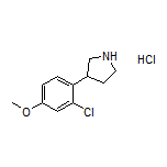3-(2-Chloro-4-methoxyphenyl)pyrrolidine Hydrochloride