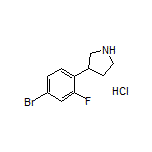 3-(4-Bromo-2-fluorophenyl)pyrrolidine Hydrochloride