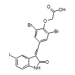 2-[2,6-Dibromo-4-[(5-iodo-2-oxoindolin-3-ylidene)methyl]phenoxy]acetic Acid