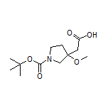 2-(1-Boc-3-methoxy-3-pyrrolidinyl)acetic Acid