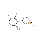 3-(6-Chloro-2-fluoro-3-methylphenyl)pyrrolidine Hydrochloride