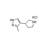 3-Methyl-4-(pyrrolidin-3-yl)-1H-pyrazole Hydrochloride