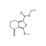 Ethyl 3-(Methylthio)-4-oxo-4,5,6,7-tetrahydrobenzo[c]thiophene-1-carboxylate