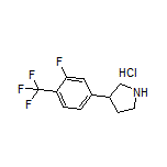 3-[3-Fluoro-4-(trifluoromethyl)phenyl]pyrrolidine Hydrochloride