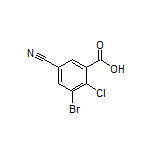 3-Bromo-2-chloro-5-cyanobenzoic Acid