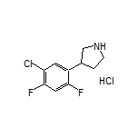 3-(5-Chloro-2,4-difluorophenyl)pyrrolidine Hydrochloride