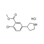 Methyl 2-Chloro-5-(pyrrolidin-3-yl)benzoate Hydrochloride