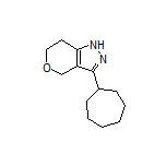 3-Cycloheptyl-1,4,6,7-tetrahydropyrano[4,3-c]pyrazole