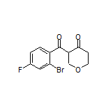 3-(2-Bromo-4-fluorobenzoyl)dihydro-2H-pyran-4(3H)-one