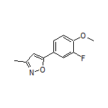 5-(3-Fluoro-4-methoxyphenyl)-3-methylisoxazole