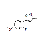 5-(2-Fluoro-4-methoxyphenyl)-3-methylisoxazole