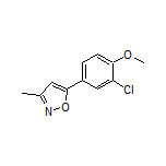 5-(3-Chloro-4-methoxyphenyl)-3-methylisoxazole