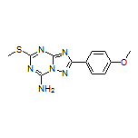 2-(4-Methoxyphenyl)-5-(methylthio)-[1,2,4]triazolo[1,5-a][1,3,5]triazin-7-amine