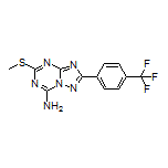 5-(Methylthio)-2-[4-(trifluoromethyl)phenyl]-[1,2,4]triazolo[1,5-a][1,3,5]triazin-7-amine