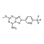 5-(Methylthio)-2-[6-(trifluoromethyl)pyridin-3-yl]-[1,2,4]triazolo[1,5-a][1,3,5]triazin-7-amine