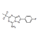 2-(4-Fluorophenyl)-5-(methylsulfonyl)-[1,2,4]triazolo[1,5-a][1,3,5]triazin-7-amine