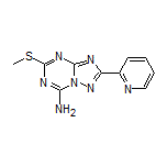 5-(Methylthio)-2-(pyridin-2-yl)-[1,2,4]triazolo[1,5-a][1,3,5]triazin-7-amine