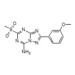 2-(3-Methoxyphenyl)-5-(methylsulfonyl)-[1,2,4]triazolo[1,5-a][1,3,5]triazin-7-amine