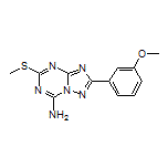 2-(3-Methoxyphenyl)-5-(methylthio)-[1,2,4]triazolo[1,5-a][1,3,5]triazin-7-amine