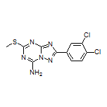 2-(3,4-Dichlorophenyl)-5-(methylthio)-[1,2,4]triazolo[1,5-a][1,3,5]triazin-7-amine
