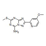 2-(4-Methoxypyridin-2-yl)-5-(methylthio)-[1,2,4]triazolo[1,5-a][1,3,5]triazin-7-amine