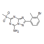 2-(3-Bromo-2-methylphenyl)-5-(methylsulfonyl)-[1,2,4]triazolo[1,5-a][1,3,5]triazin-7-amine
