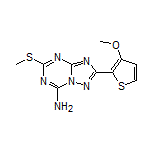 2-(3-Methoxythiophen-2-yl)-5-(methylthio)-[1,2,4]triazolo[1,5-a][1,3,5]triazin-7-amine