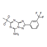 5-(Methylsulfonyl)-2-[3-(trifluoromethyl)phenyl]-[1,2,4]triazolo[1,5-a][1,3,5]triazin-7-amine